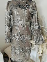 Festliches Kleid Silber Palietten Party Köln - Ostheim Vorschau