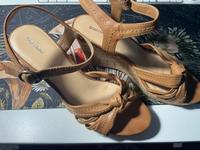 Sandalen 42 Keilabsatz Pumps braun Schuhe Damen Sommer Sachsen-Anhalt - Schönebeck (Elbe) Vorschau
