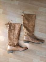 Kniehohe Schnür Stiefel, Leder, leicht, Braun Cognac, 40 Nordrhein-Westfalen - Euskirchen Vorschau