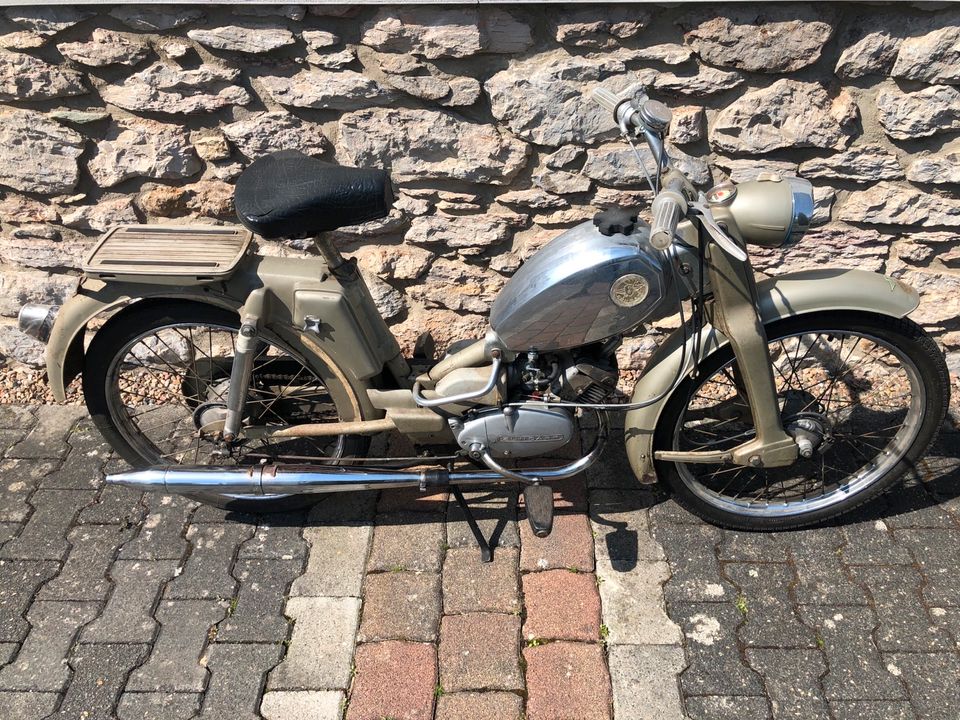 Zündapp Bergsteiger M50 Typ 434-01 BJ 1971 mit Papieren in Hessen - Limburg, Mofas und Mopeds gebraucht