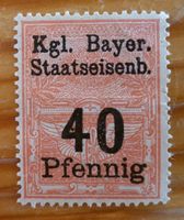 40 Pfennig Bayern Kgl. Bayer. Staatseisenbahn Stempelmarke Nordrhein-Westfalen - Iserlohn Vorschau