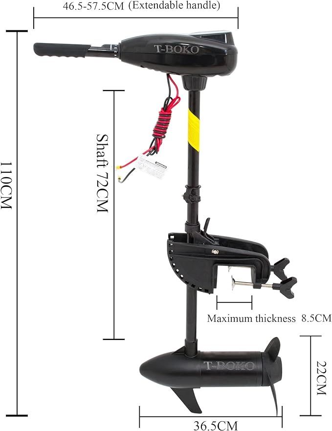 Elektrischer Trolling-Außenbordmotor, Spiegelhalterung,55LBS in Bad Oldesloe