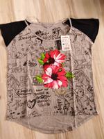 tolles Desigual T-Shirt, grau/schwarz , Gr. M, neu mit Etikett Bayern - Fürth Vorschau