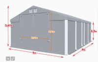 Feuerfestes modulares Lagerzelt 5x9x2,5 ganzjährig stark Sachsen - Görlitz Vorschau