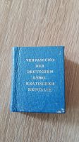 Buch Mini - Verfassung der deutschen demokratischen Republik Berlin - Lichtenberg Vorschau