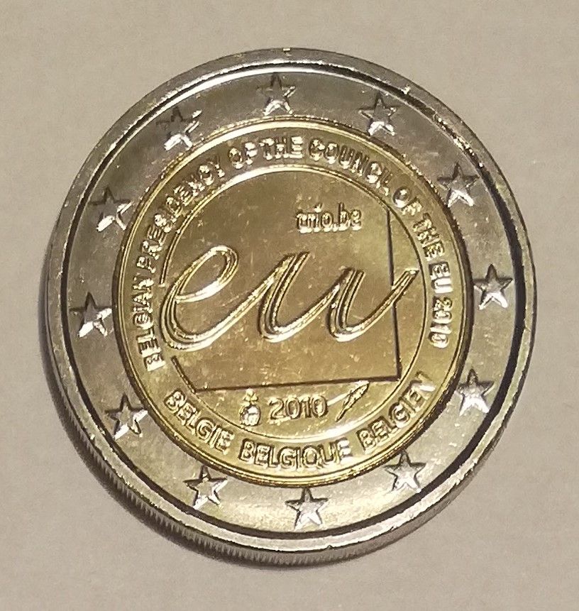 2 Euro Münzrolle - EU-Ratspräsidentsch. - Belgien 2010 - 79 € in Berlin