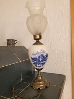 Wunderschöne alte Lampe funktioniert blau/weiß Mühle Hessen - Eschwege Vorschau