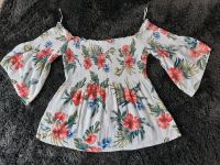 Bluse Offshoulder Hollister Gr. S weiß Blumen Thüringen - Elxleben an der Gera Vorschau