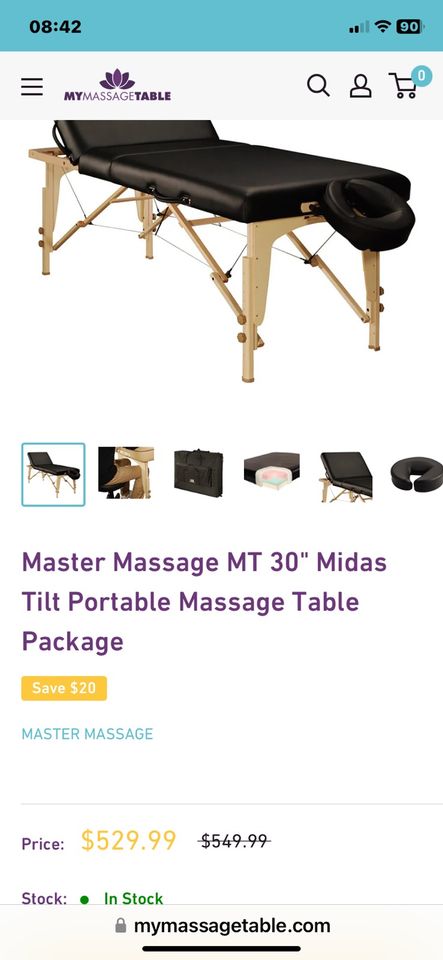 MT tragbarer Massage Tisch mit Kopfhalterung und Tragetasche in Saarbrücken