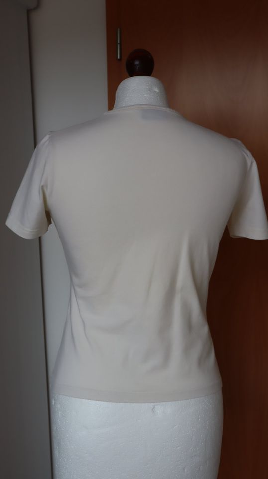 JOOP! Damen Shirt T- Shirt kurzärmlig Gr.36 hellelfenbein TOP in Frechen