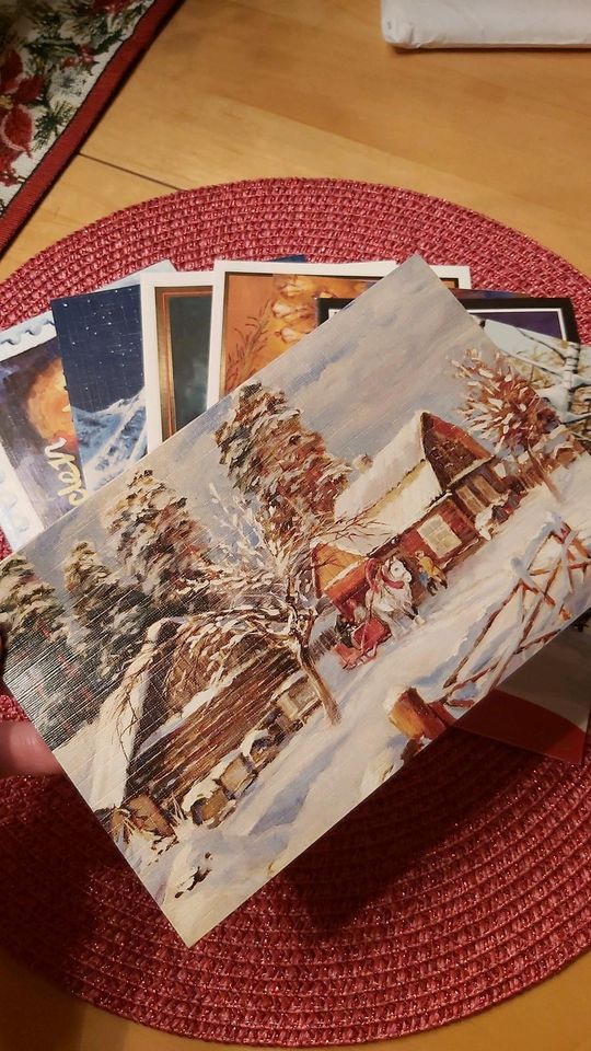 hochwertige Weihnachtskarten Klappkarten mit Briefumschlag in Magdeburg