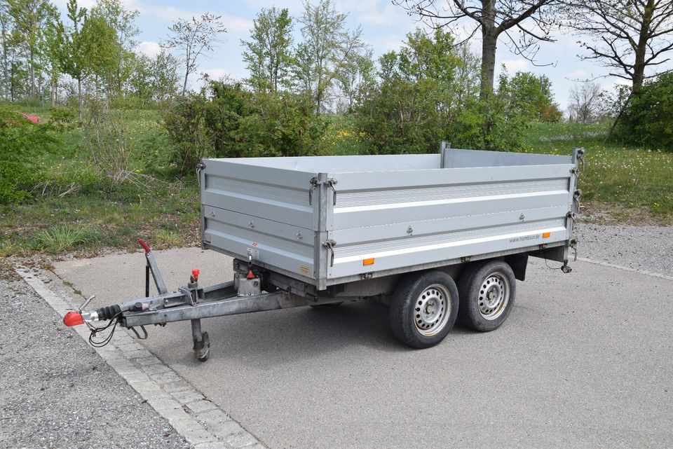 Brennholz Anhänger mieten, Tandem Kipper bis zu 3 Ster Holz in Kempten