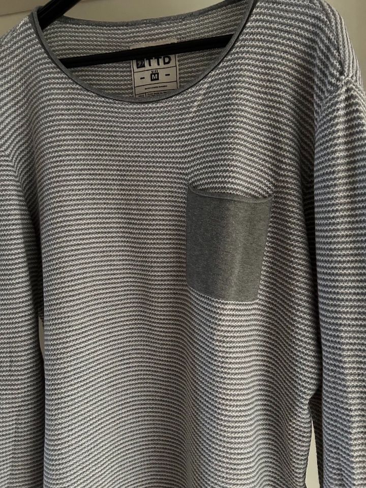 Tom Tailor Denim Pulli, Größe M, grau in Pulheim