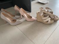 H&M Schuhe Keilabsatz Sandalen 38 39 rosa grau beige Hessen - Pfungstadt Vorschau