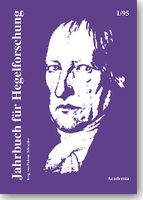 Jahrbuch für Hegelforschung. Hrsg. Helmut Schneider (Bde. 1-11) Dortmund - Lütgendortmund Vorschau