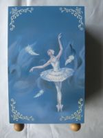Schmuckkästchen mit Spieluhr Schwanensee Ballerina blau Bayern - Gädheim Vorschau