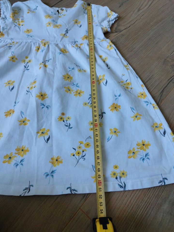 Kleid Sommerkleid weiß Gelb Blumen 98 104 in Gottmadingen