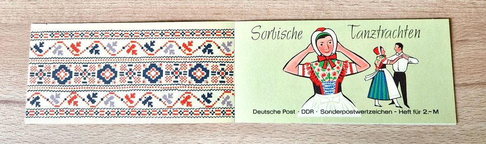 DDR Briefmarkenheftchen Sorbische Tanztrachten 1971 postfrisch in Bischofroda