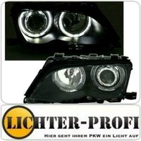 CCFL Angel Eyes Scheinwerfer schwarz für BMW 3er E46 Limo Touring Hessen - Calden Vorschau