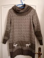 Long-Pullover "Rentier" Gr. 36/38 Wasserfallkragen Nordrhein-Westfalen - Erkelenz Vorschau