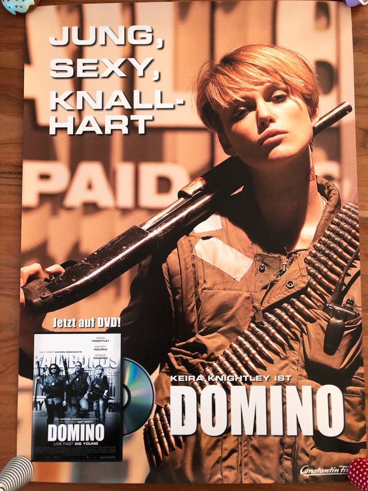 Keira Knightley Film Poster „Domino“ in Eschwege