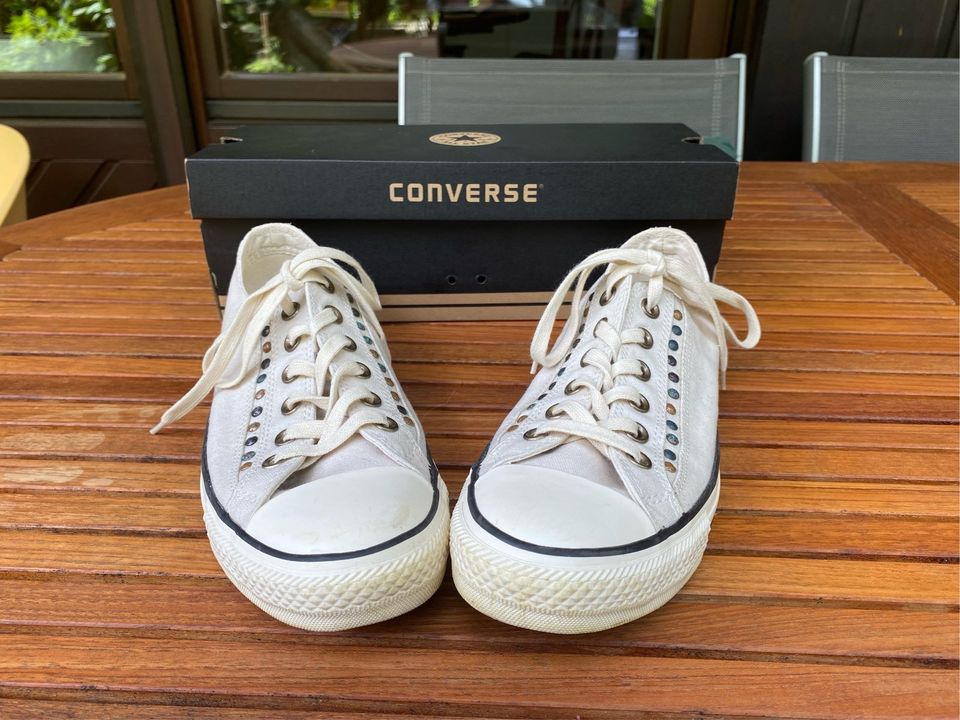 Converse All Star Gr. 7 creme Sneaker OVP neuwertig in Reutlingen