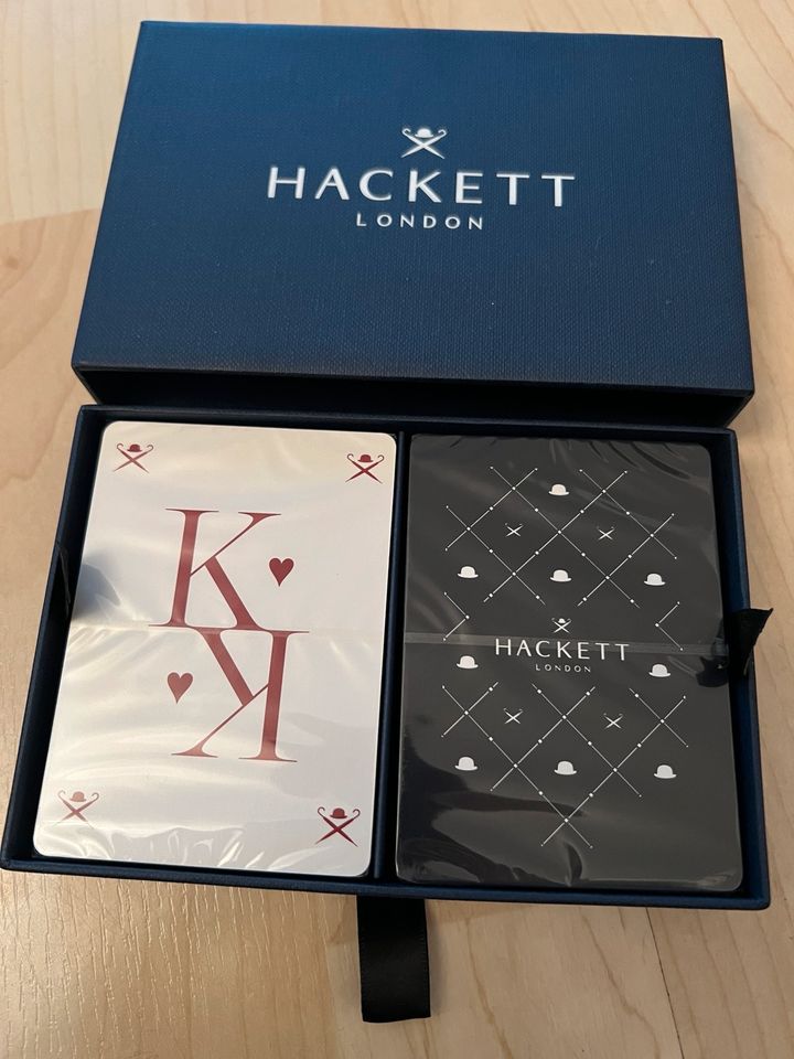 HACKETT LONDON Doppeltes Kartendeck Kartenspiel Schuber NEU OVP in Frankfurt am Main