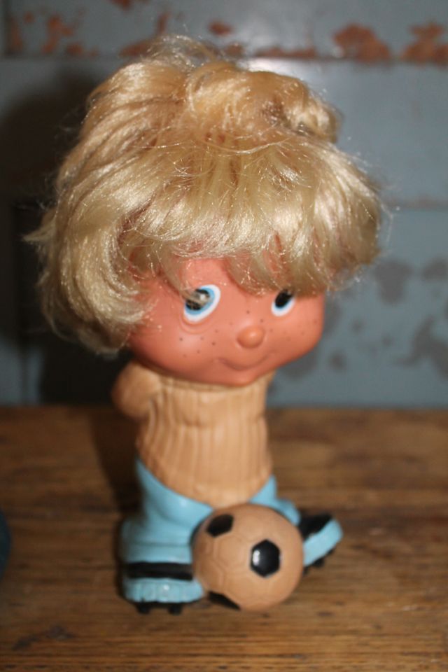 Figur Puppe DDR Spielzeug Fußballer Fußballspieler Ostalgie in Teichland