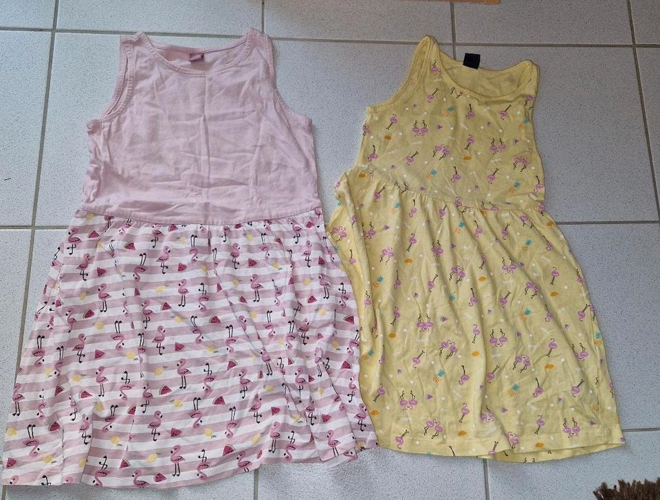 Kleid Sommerkleid Mädchen Flamingo Ananas Gr. 128 122 in Bellheim