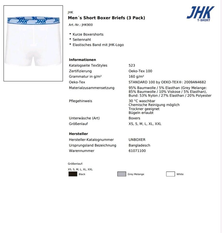 3 Pack!!! Men's Boxer Short Briefs!!! Versandkostenfrei ab einem Kauf von 3 Artikeln!!! Erhältlich in den Größen XS bis XXL!!! In den Farben Schwarz, Grau und Weiß!!! in Bochum