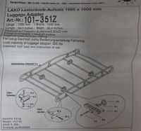 Dachlastenträger Dachträger 1m x 1m bis 100kg Tragkraft offroad Nürnberg (Mittelfr) - Aussenstadt-Sued Vorschau