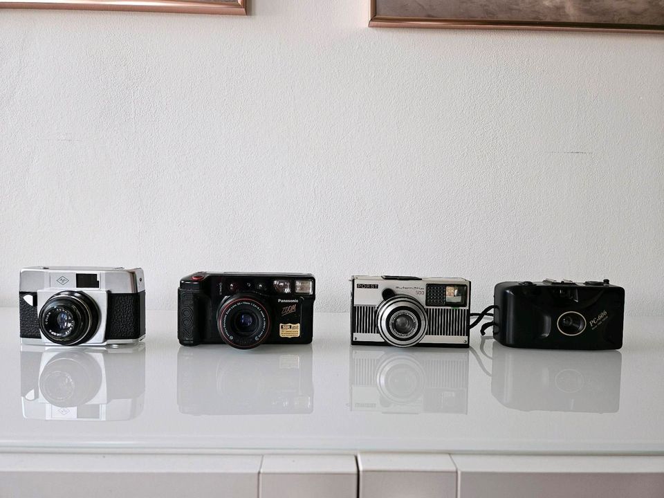 4x Alte Kameras Agfa Agna Panasonic Zoom Porst Automatic PC-606 in Düsseldorf