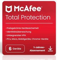 McAfee Total Protection 6 Geräte (12 Monate) Niedersachsen - Braunschweig Vorschau