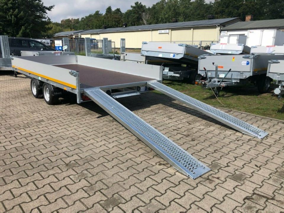 ✅Eduard Auto Transporter 2700 kg 406x200x30cm Rampen Winde 63 S in Schöneiche bei Berlin