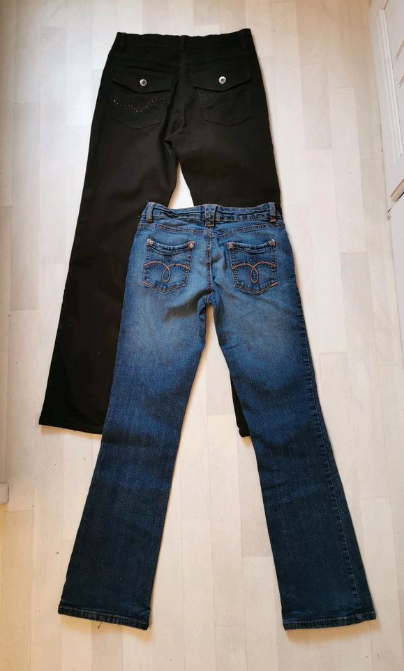 2 Damen Jeans Gr. 36 braun blau Gina Benotti C&A in Maulbronn