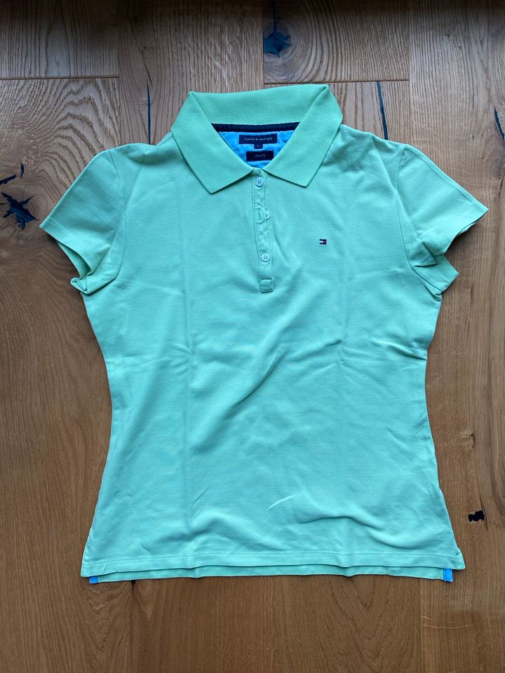 Tommy Hilfiger Poloshirt (slim fit)  Damen Größe L grün in Bühlerzell