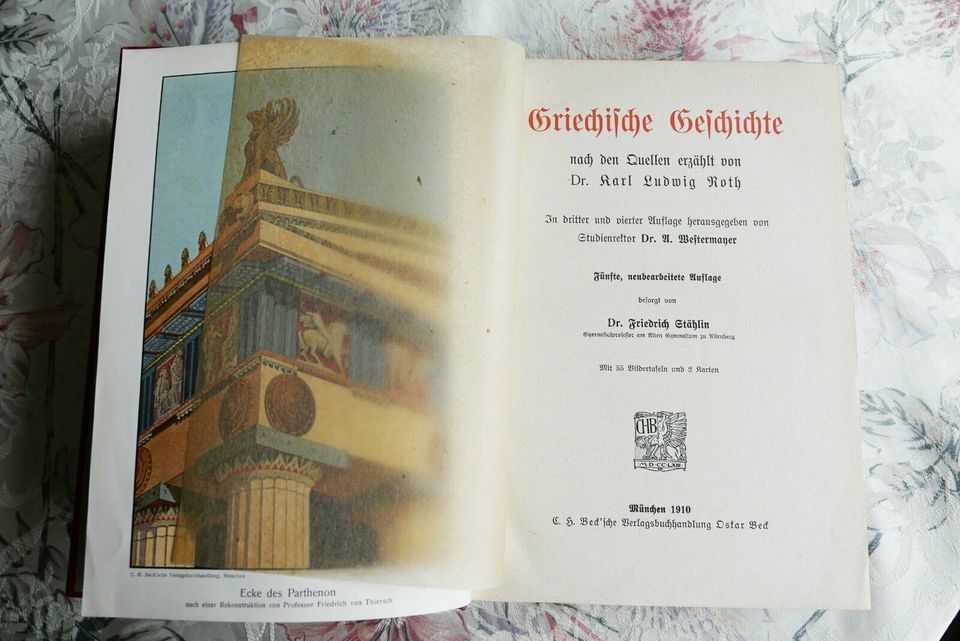 Karl Ludwig Roth: Griech. Geschichte - 1910 Leineneinb., gebr. in Nürnberg (Mittelfr)