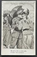 Soldat - Frau - Liebe - Kunst AK - Feldpost 1. Weltkrieg Bayern - Gerbrunn Vorschau