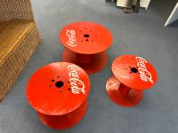 Upcycling Coca Cola Beistell-/Tische ⌀ 50/60/75cm Düsseldorf - Golzheim Vorschau