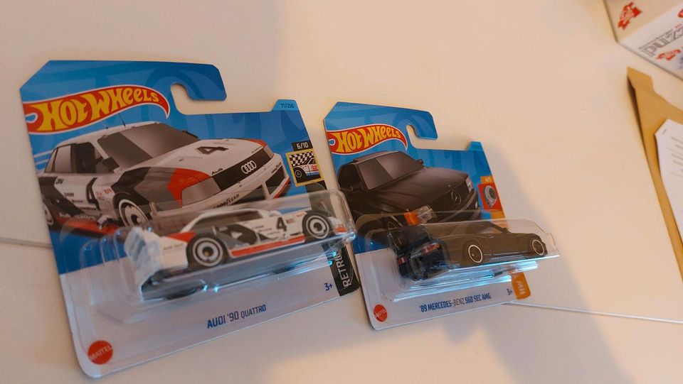 Hot Wheels Audi 90 Quattro Mercedes 560 SEC AMG in Hallbergmoos