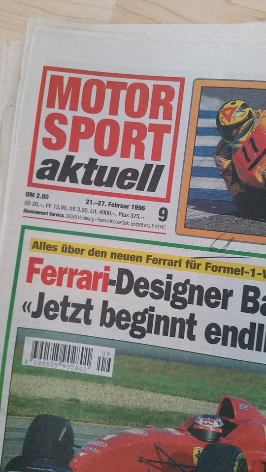 8 alte Motorsport Akktuell  Zeitschriften. Komplett 20€ in Wawern Saar