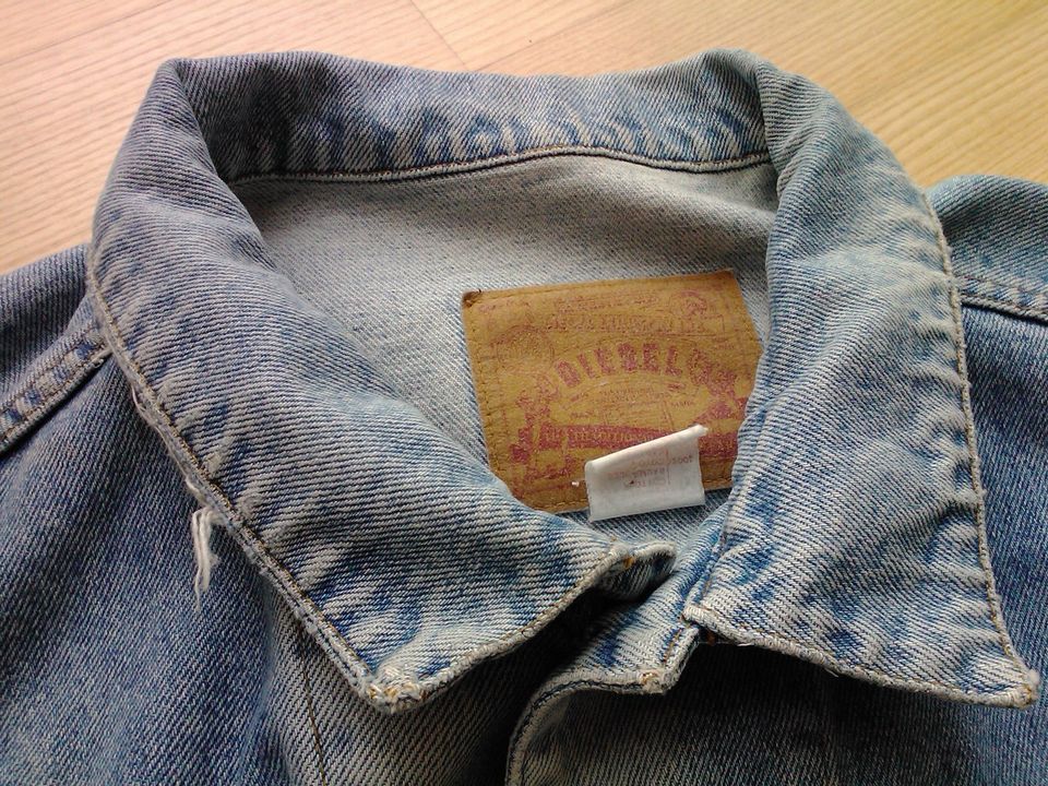 Vintage Old School Diesel Jeans Jacke stone washed Grösse M in Ingolstadt