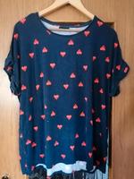 Shirt Damen Größe 46 sehr guter Zustand blau Herzen Thüringen - Hermsdorf Vorschau