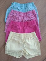 4 Shorts 98/104 gelb, pink, mint und rosa mit Muster Hessen - Wehrheim Vorschau