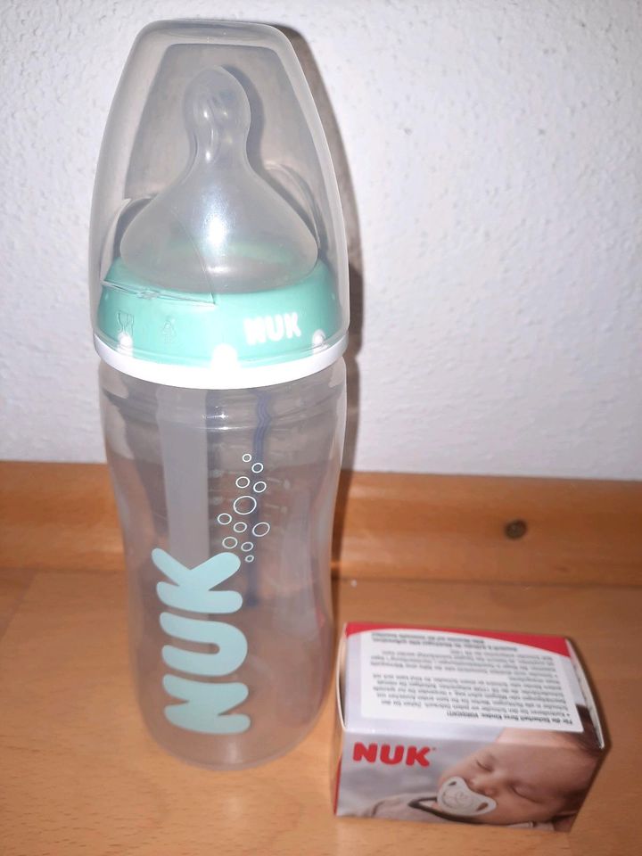 NUK Flasche + Schnuller (unbenutzt) in Tettenweis