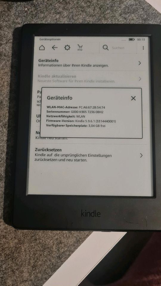 Amazon Kindle 8. Generation (mit Werbung) in Brunsbek