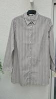 Damen Bluse b.p.c. Größe 48 weiß gestreift 1/1 Arm 61% Baumwolle Hessen - Büdingen Vorschau