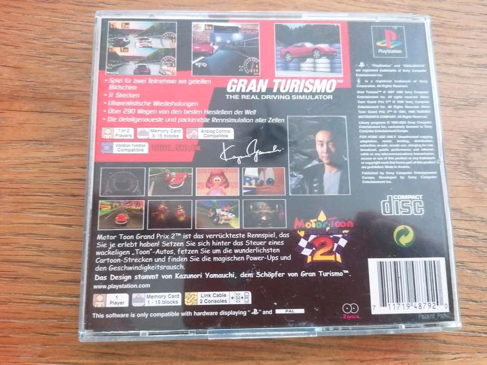 PS1 Gran Turismo + Motor Toon 2 2in1 in Garbsen