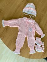 Süßes Baby Newborn Set gestickt handmade 50-62 rosa bunny Hessen - Wächtersbach Vorschau