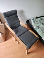 Ikea Poäng Sessel mit Hocker (dunkelgrau) Rheinland-Pfalz - Ludwigshafen Vorschau